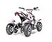 Rosso Motors Kids ATV Kids Quad 4 Wheeler Ride On with 500W 36V Battery Electric Power Lights in Pink Motorcycle for Girls, Disc Brake System for Child Safety