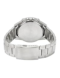 Lacoste, Reloj pulsera informal de cuarzo de acero inoxidable WESTPORT, color plateado (modelo EFV-510D-1AVCF)