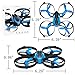 RCtown ELF II Mini Drone for Kids Altitude Hold Height Headless Mode 3D 360° Flips & Rolls RC Quadcopter One-Key Return Helicopter Steady Super Easy Fly for Beginners (Blue)