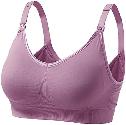 DOTACOKO Seamless Nursing Bra For Breastfeeding Comfort Wireless Maternity Bra Bralette