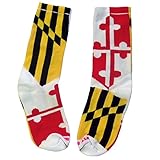 Maryland Flag Athletic Mid-Calf Running Socks