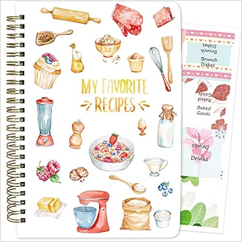 Recipe Book Notebook Blank To Write In Your Own Recipes Cookbook Journal Organizer Keeper 8 7 X 6 3 For Gift Hard Cover 1 Pages Amazon Com Books