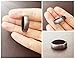 King Will Basic Men's Black Domed Brushed Tungsten Carbide Ring Wedding Band 6mm/8mm