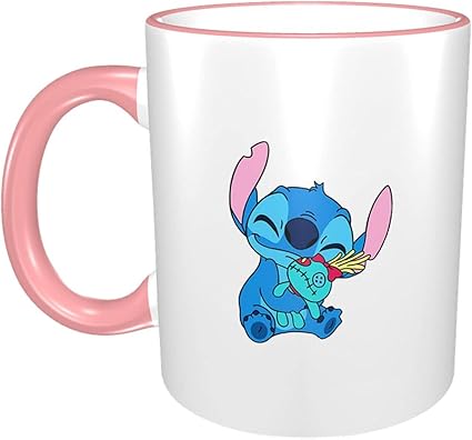 Amazon スティッチ Stitch カップ マグカップ アニメ キャラクター おしゃれ プ かわいい 軽量 コーヒー 新生活 陶器 耐熱 グッズ 容量 330ml 男女兼用 Jgdail ホーム キッチン
