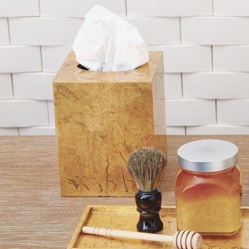 Studio A Luxe Gold Tissue Box