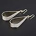 SOSUO Silver Crystal Scrub Water Drop Hook Dangle Earrings Fashion Women Party (Gold)
