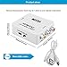 NOVPEAK HDMI to AV Converter, 1080p HDMI to RCA CVBS AV Composite Adapter HDMI 2 AV Converter Support for for PC Laptop PS4 PS3 XBOX Wii HDTV STB VHS VCR Camera Blue-Ray DVD TV BOX (White)