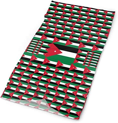 Jordan Flag Bandanas Headband Face Mask For Women Men Outdoor Sport Cycling Running One Sided Print