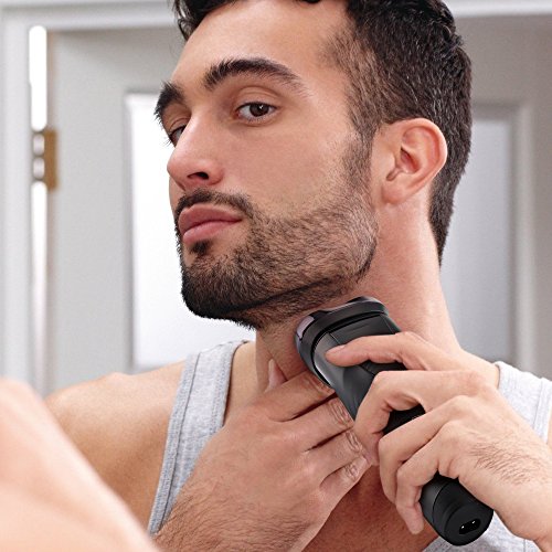 ORIA Electric Shaver, Rechargeable Shaving Razors, Waterproof Wet Dry Men's Rotary Shavers Pop-up Trimmer, Adapter not Included - Thumbnail 6