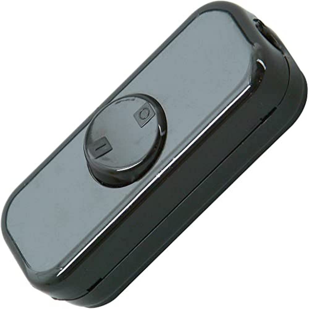 Kopp 193605088 Inline Rocker Switch 2-Pin 250 Volts 10 Amps Black