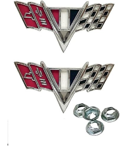 Amazon.com: Hugger Performance '67 Camaro V-Flag, Silver Chrome