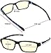 Success Eyewear Reading Glasses Anti Glare Blue lIght Blocking Glasses Reduce Eyestrain for Computer & Screens for Men & Women-Set of Matte Black Blue Tip and Matte Black White Tip 1.25