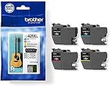Brother LC-421XL 4 Color Ink Cartridge Multi-Pack Black Cyan Magenta Yellow