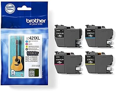 Brother LC-421XL 4 Color Ink Cartridge Multi-Pack Black Cyan Magenta Yellow