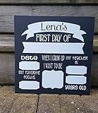 First Day of School Photo Board Prop. OR Last Day of School. Reusable. White Board. Chalk Board. Dry Erase.