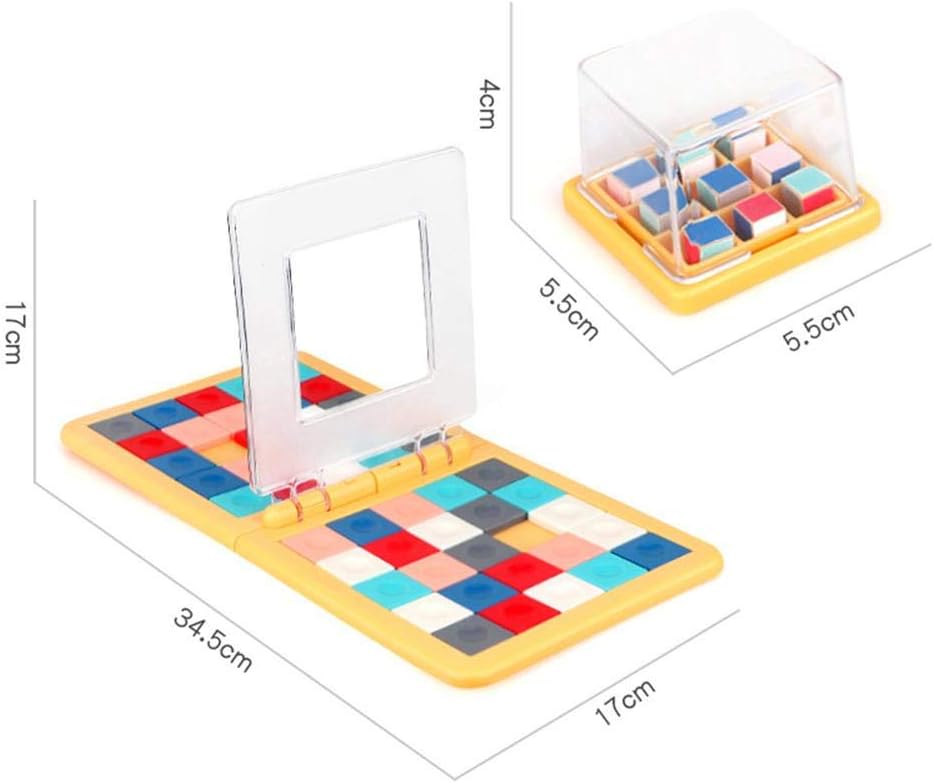 iBelly Cube Puzzle Magic Block Game, Parent-Child Activity Double Speed Game, Kids Educational Toys 3D Blocks, Interactive Race Board Game Gift Family
