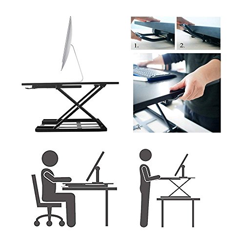 image for Slendor Standing Desk Stand Up Desks Height Adjustable 32 inch Sit Sta