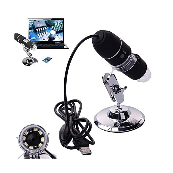 1600X Megapixel, USB-Mikroskop 1000X 5000X Digital-Mikroskop-Kamera 8LED Lupe Endoskop für Android MAC Fenste – Bild 3