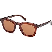 Amazon.com: Moncler Sunglasses ML 0262 Gradd 52E Havana, Black 