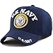The Hat Depot Official Licensed 3D Embroidered Military Classic One Size Cap (Navy-U.S.Navy)