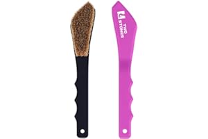 TWO STONES Boar Hair Rock Climbing Brush with Ergonomic Handle, Bouldering Boulder Brush as Durable Cleaning Tool for Chalk and Climbing Holds on Wall Indoor or Outdoor