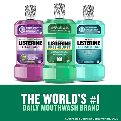 Listerine Freshburst Antiseptic Mouthwash for Bad Breath, Kills 99 of