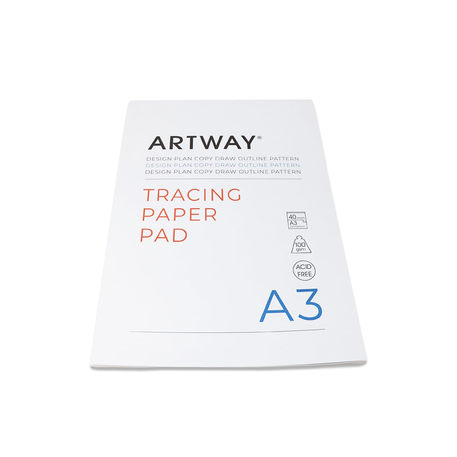 Artway Premium Tracing Pad - A3 - Heavyweight 100gsm - 40 Sheets