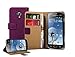 Membrane - Purple Wallet Book-Style Case for Samsung Galaxy S Duos 2 (GT-S7582) - Flip Phone Cover