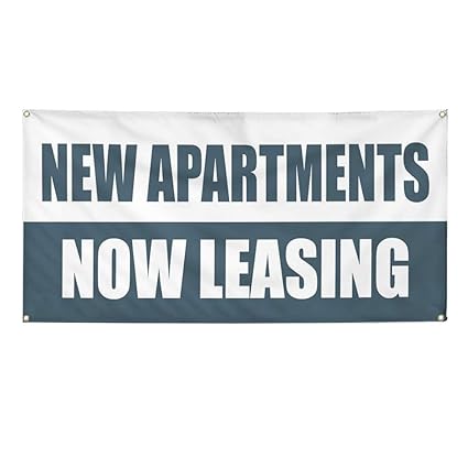 Amazon Com Vinyl Banner Sign New Apartments Now Leasing Business