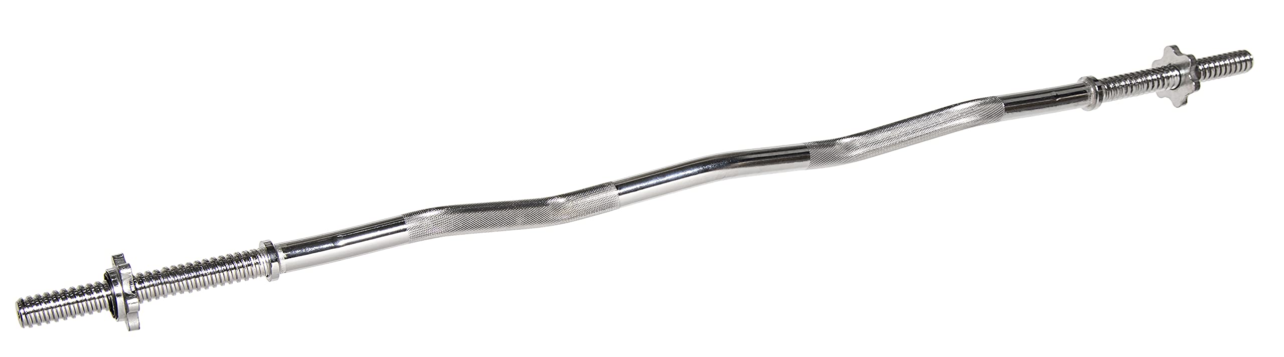 Photo 1 of ** JUST THE BAR **
Signature Fitness Standard Olympic Super Curl Barbell Curl Bar Threaded Curl Bar, 48 inch, TH-CRUL-S