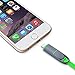 USB Cable, Retractable 2 in 1 Universal USB Cable Sync Data Charging Cable 3ft(1M) with 8 Pin Lighting / Micro USB Ports for iPhone, iPad, Samsung Galaxy and most Android phones, Tablet (Green)