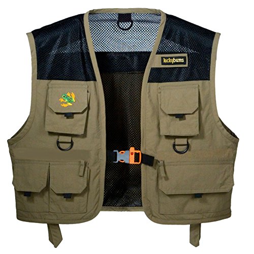 UPC 849757008569, Lucky Bums Kid&#39;s Fishing and Adventure Vest, Tan, Small