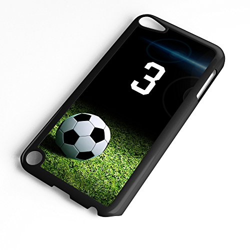 iPod Touch Case Fits Generation 6 Soccer Ball Saturday Night Lights Any Custom Jersey Number 3 Black Plastic