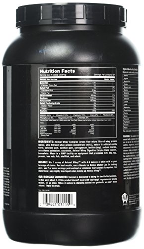 Animal Whey Protein Powder, Vanilla, 2 lb - Image 4