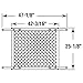 Prime-Line PL 15941 Patio Sliding Screen Door Grille, 48 In. x 26 In., Aluminum Construction (Single Pack)