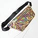 Dolores Holographic Flat Fanny Pack Waist Bags for Women Men Stylish Shiny Rave Festival Hip Fanny Pack Sport Bag Travel Wallet Gold