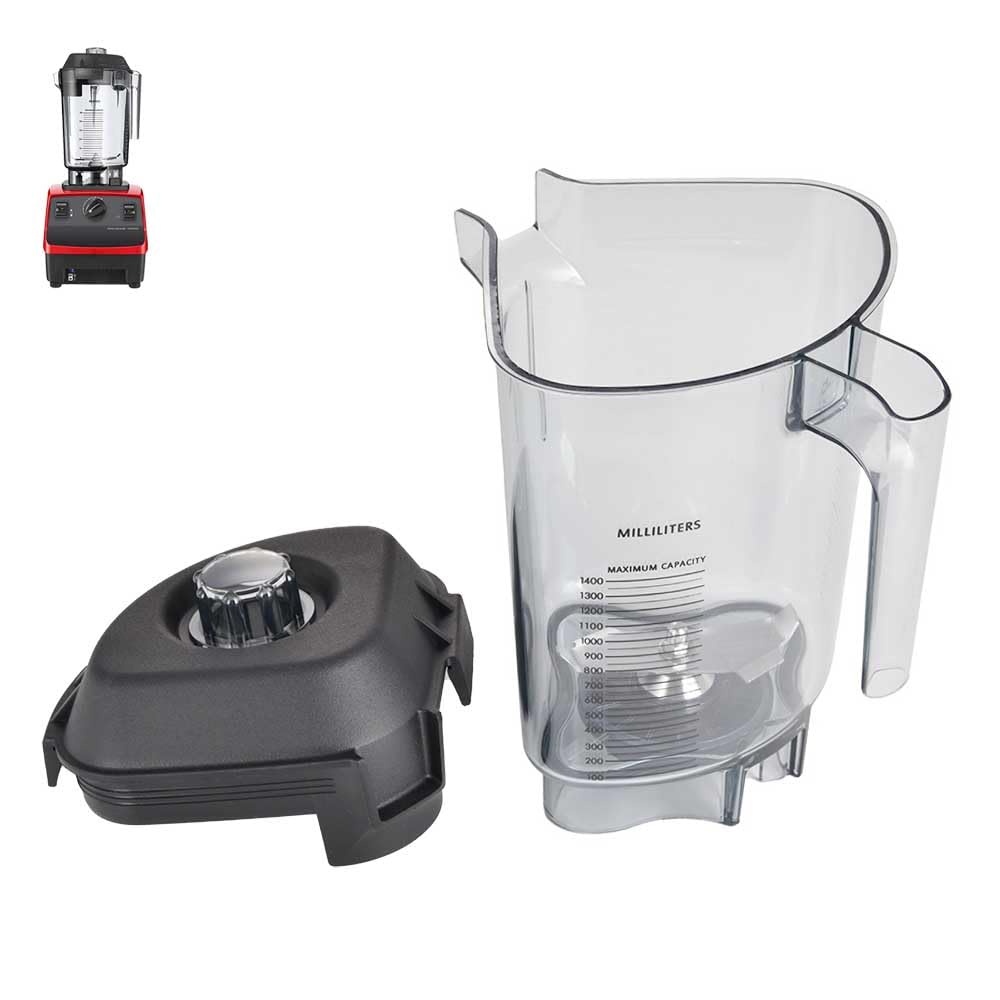 for Vitamix Blenders 48 oz Advance Container, replace Touch & Go, The Quiet One, Drink Machine, Barboss and Blending Station Advance Commercial Series Pitcher Jar Cup - 3 Year Warranty