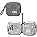 BUBM Carrying Case Storage Bag for Earphones/Charger Cables/USB Plugs and Other Mobile Accessories, Gray