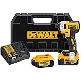 DEWALT 20V MAX XR Impact Driver Kit, Brushless, 3-Speed, 1/4-Inch, 4.0-Ah (DCF887M2)