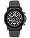 Bulova Marine Star Black Dial SS Rubber Chrono Quartz Men's Watch 98B223