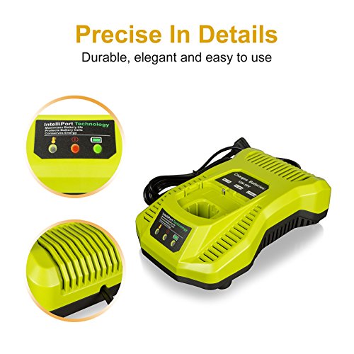 FLAGPOWER Li-ion & Ni-cad Ni-Mh Battery Charger 12V MAX and 18V MAX For Ryobi ONE Plus