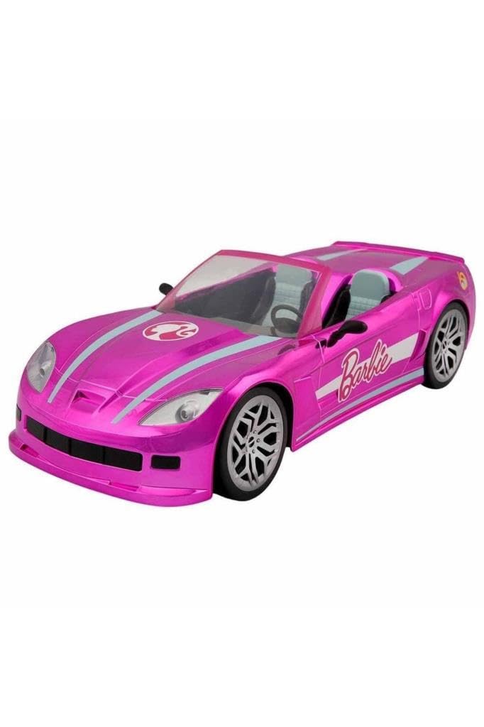 Mondo Motors Mattel Barbie Dream Car Convertible Glamorous - Barbie Kids Radio Controlled Car - Two Seater - Realistic Details - Pink
