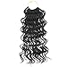 DAIRESS (6 Packs) 14Inch 35strands Wavy Senegalese Twist Crochet Hair Braids Wavy Ends Free Synthetic Hair Extensions Kanekalon Curly Crochet Twist Braiding Hair (#1B Black)
