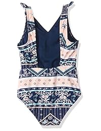 Roxy - Bañador de una pieza para niñas, diseño de corazón en las olas