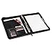 Portfolio, BuyAgain Black G-9 Soft Leatherette Professional Bussines Resume Document Organizer Padfolio Portfolio with Zippered Closure, 3 Ring Binder & A Built in Solar Calculator.