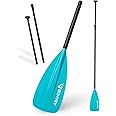 Abahub SUP Paddle - 3 Piece Adjustable Paddles - Lightweight Stand-up Paddle Oars for Paddleboard, Adjustable Aluminum Alloy Shaft 68" - 84", Black/Blue/Green/Orange/Red/Yellow Plastic Nylon Blade