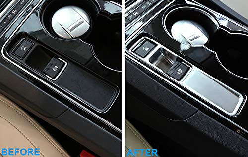 kadore for 2016-2019 Jaguar F-PACE XE XF Matte Interior Electronic Parking Handbrake Panel Frame Cover Trim