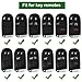 Calfskin Genuine Leather Jeep Grand Cherokee Renegade Key fob Cover case Holder Dodge Durango Dart Charger Journey ram 1500 Challenger Avenger Chrysler 200 300 Key fob Cover case Holder Black Color