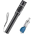 Moocci Fiber Visual Fault Locator - VFL Fiber Optic Cable Tester Meter Kit with FC Male to LC Female Adapter - Fiber Optic Tools Source Tester Detector for LC/FC/SC/ST, Network Cable Test