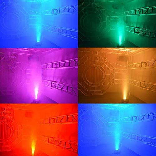 Tengchang 1500W Fog Smoke Machine RGB 3in1 24 LED Light DMX DJ Stage Party Show Wireless Remote Fogger